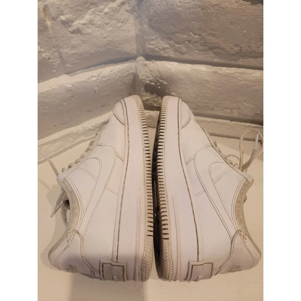 Nike Air Force 1 Shoes Shadow Triple White CI0919-100 Womens Size 10 - Picture 6 of 7
